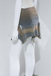 RUI segment dyeing lit low -waist short skirt RSS23KN05 dawn yellow and blue gradient